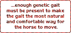 ...enough genetic gait...